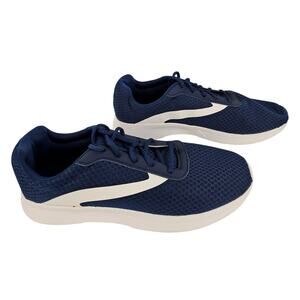 ATHLETIC WORKS MEN'S BLUE BREATHEABLE MESH UPPER CLASSIC SNEAKER SHOE SIZE 12